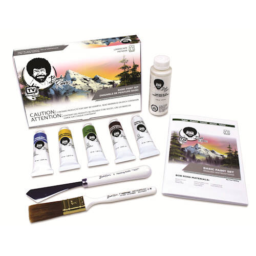 BOB ROSS MASTER SET ALL NEW WITH PAINT, KNIFE, BRUSHES AND DVD Boxed 0 ships
