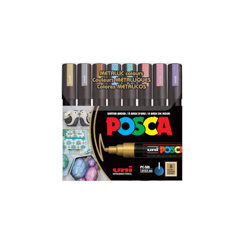 POSCA Paint Marker Sets, 16-Color PC-1M Extra-Fine Tapered Tip Basic Set -  MICA Store