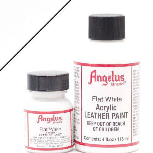 Angelus Leather Paint 1oz White - Wet Paint Artists' Materials and Framing