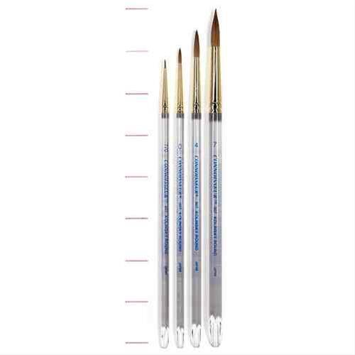 Travel Watercolor Brushes, Round Extra Long Synthetic Sable Pocket Paint  Brushes with Protective Case Handle, Perfect for Watercolor Acrylics  Gouache