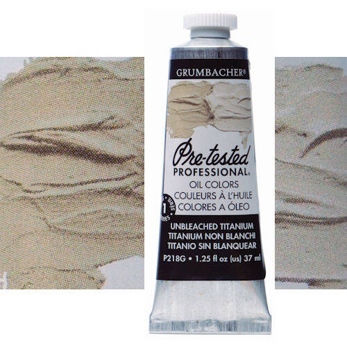 Grumbacher Pre-Tested Oil Color 37 ml Tube - Unbleached Titanium