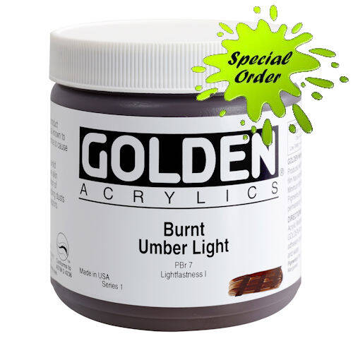 Golden : Heavy Body Acrylic Paint : 473ml : Burnt Umber