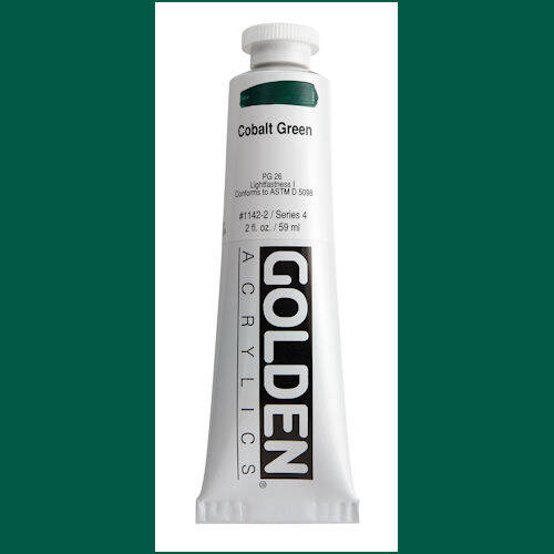 Golden Acrylics Heavy Body 2oz Cobalt Green