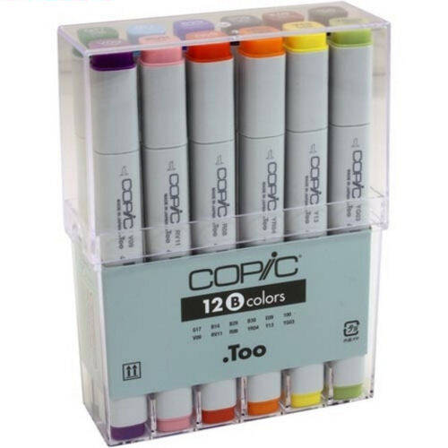 Copic Sketch Markers - Basic 12 Colors Set B