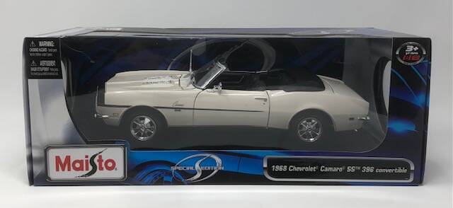 Chevrolet Camaro SS 396 1968 Conv. white - Maisto 1:18 Diecast