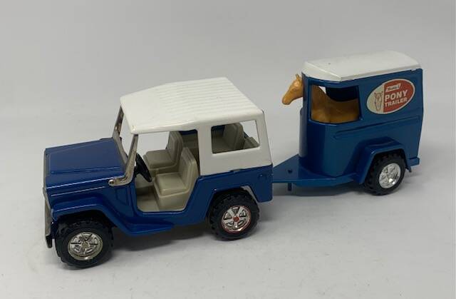 Buddy L Jeep & Pony Trailer - Buddy L Diecast | eAutomobilia the