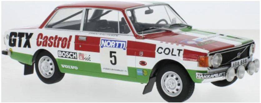 Volvo 142 #5 Rally WM 1000 Lakes Rally 1973 H.Mikkola - MCG 1:18