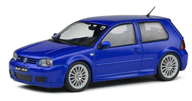 Volkswagen Golf R32 2003 blue Solido 1:43 Diecast | eAutomobilia