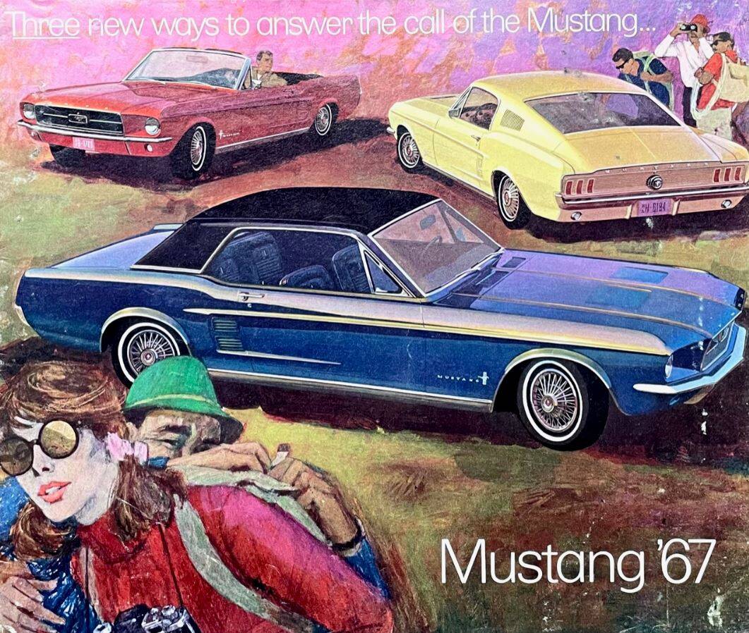 1967 FORD Mustang Sales CatalogBrochure usa eAutomobilia the