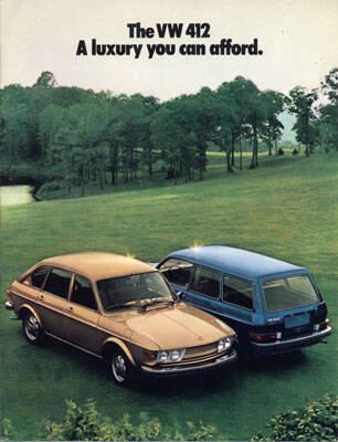 1973 VW 412 (Type 4) Sales Catalog-Brochure