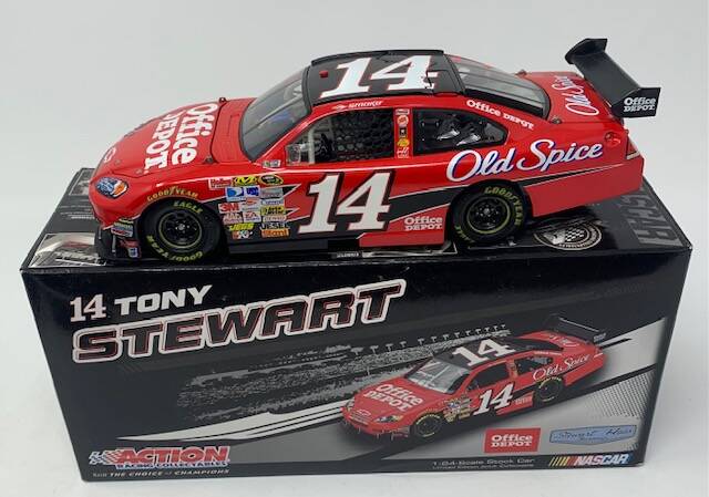 * deals Tony Stewart #14 Office Depot 2009 Brushed Metal 1/24 Scale Nascar Diecast