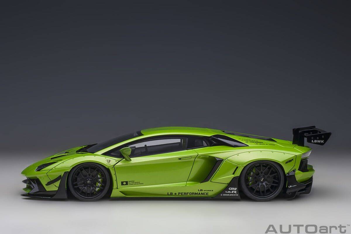 Lamborghini Aventador Liberty Walk pearl green AUTOart 1:18 Composite |  eAutomobilia the online division of Wilkinson's Automobilia