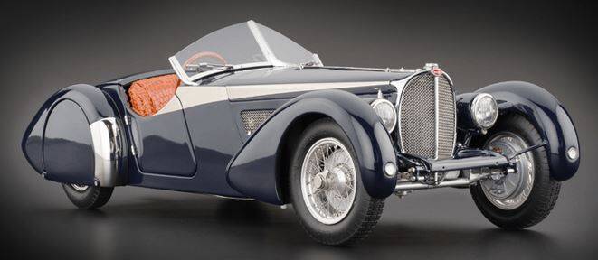 Bugatti 57 SC Corsica dark blue CMC ref M-136 - CMC 1:18 Diecast