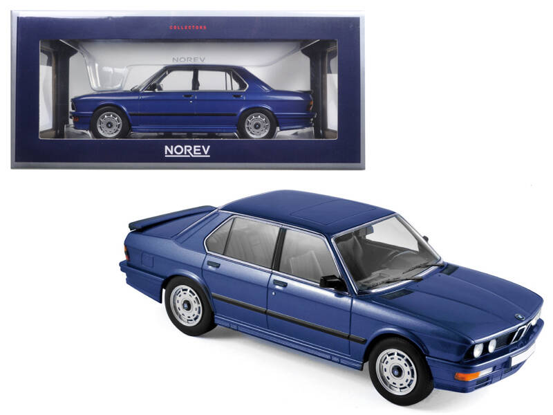 BMW M535i E28 , blue , 1986, - Norev 1:18 Diecast ref 183261