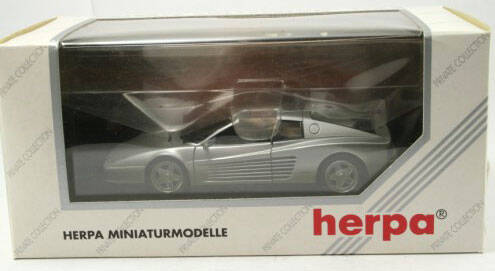 Ferrari Testarossa Spyder Silver TECH - Herpa 1:43 Plastic Diecast |  eAutomobilia the online division of Wilkinson's Automobilia