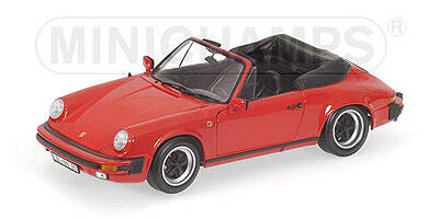 Porsche 911Carrera Cabriolet 1983 red - Minichamps 1:18 Diecast