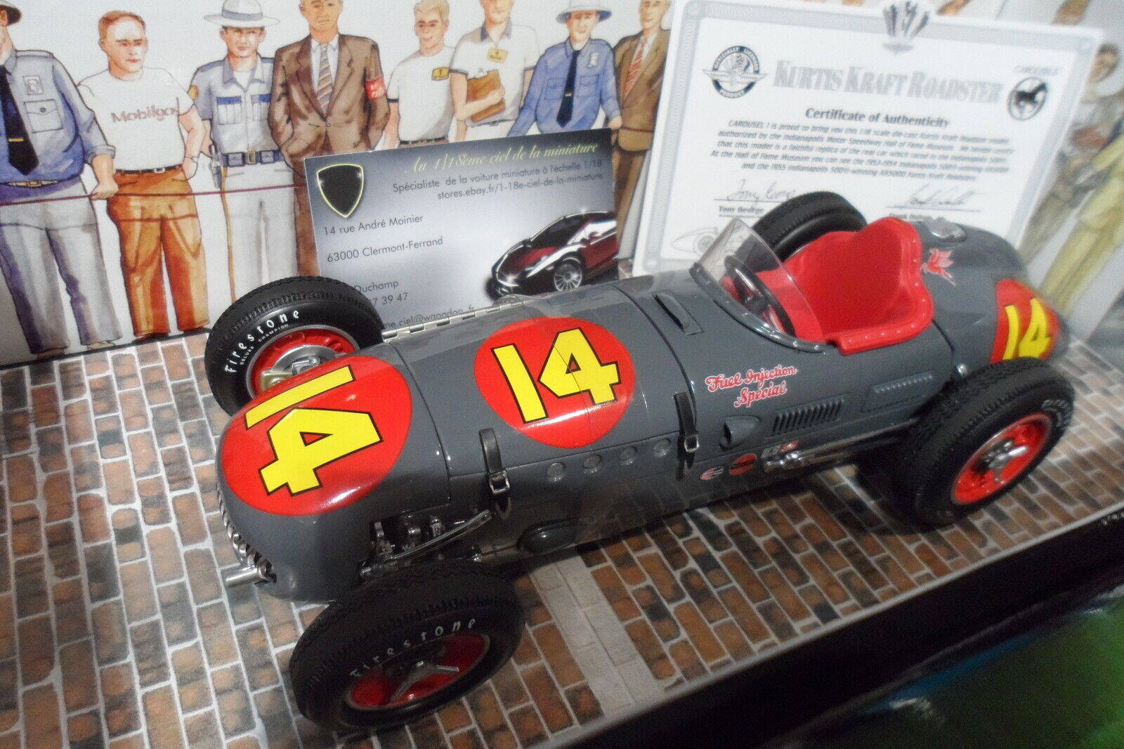 Kurtis Kraft 1953 Indy 500 winner 14 B.Vukovich Carousel One 118