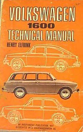 Volkswagen Type 3 1500 & 1600 Technical Manual Volkswagen Type 3 1500 & 1600 Technical Manual