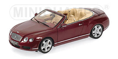 BENTLEY CONTINENTAL GTC 2006 RED - Minichamps 1:18 Diecast