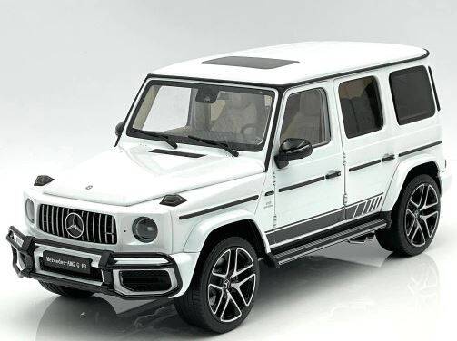 Mercedes-Benz AMG G63 2019 white, moonroof Almost Real 1:18 Diecast