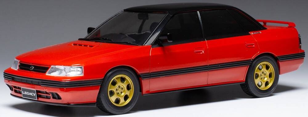 Subaru Legacy RS 1991 red IXO Models 1:18 Diecast