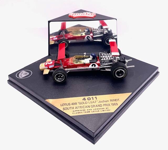 ミニカー Quartzo 4011,4012 LOTUS49B GOLD LEAF 69 Lotus Ford 49B 1969 