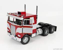 Peterbilt 352 Pacemaker tractor truck red, silver Road King 1:18 diecast