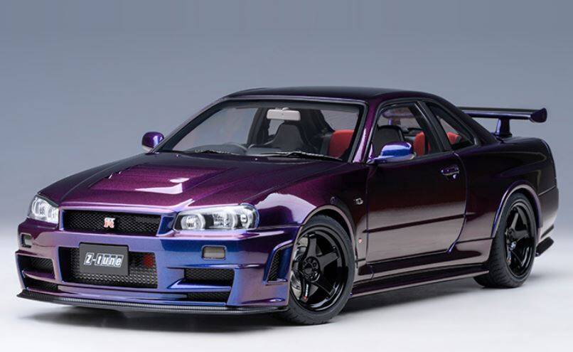 Nissan Skyline GT-R R34 Z-Tune Midnight Purple AUTOart 1:18 Composi