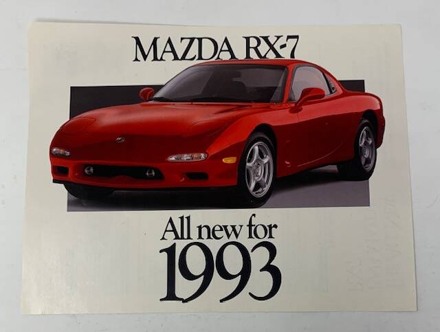 1993 MAZDA RX7 Sales Catalog-Brochure | eAutomobilia the online ...