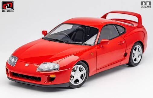 Toyota Supra A80 red - LCD 1:18 Diecast | eAutomobilia the online