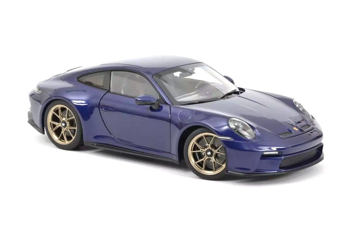Porsche 992 GT3 2021 Touring Package blue metallic Norev 118 Diecast