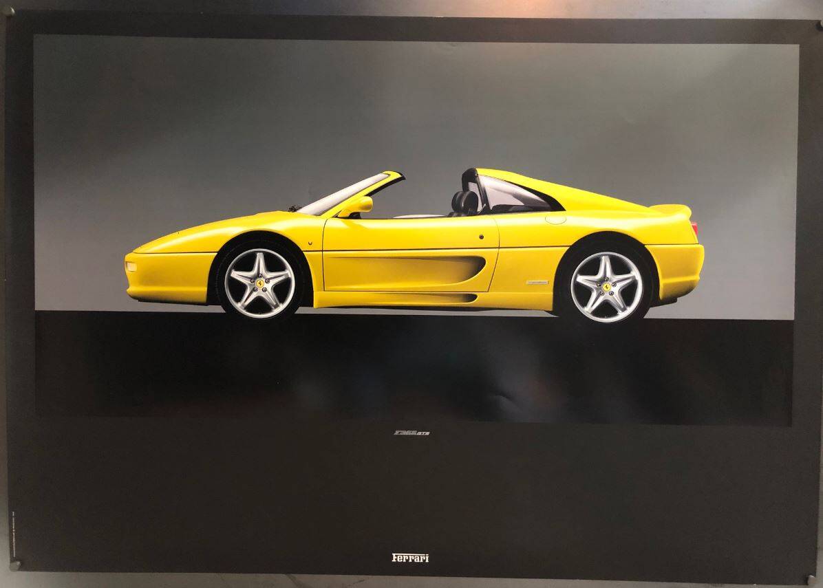 Ferrari F355 GTS N.864/94 Car Poster 27 x 38.5 inches