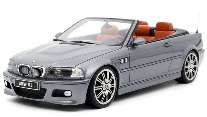 BMW M3 E46 convertible silver grey 1:18 Resin Model OTTO