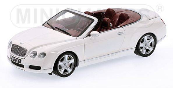 BENTLEY CONTINENTAL GTC Convertible 2006 WHITE - Minichamps 1:18