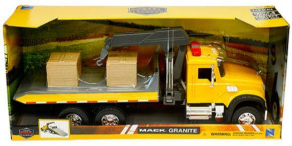 Mack Granite Roll-Off Truck NewRay 1:18 Diecast | eAutomobilia the