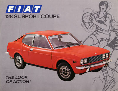 1972-78 FIAT 128 SL Sport Coupe Sales Catalog-Brochure