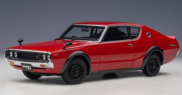 NISSAN SKYLINE 2000 GT-R (KPGC110) (RED) AUTOart 1:18 Composite