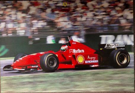 大切な F1グランプリ1996 Ferrari F310 #2 E.アーバイン ポスター額 
