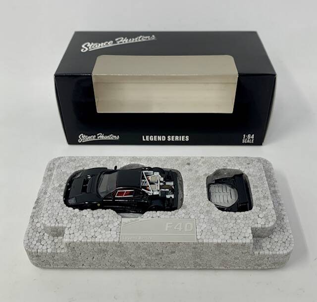 Ferrari F40 black - Stance Hunters 1:64 Diecast | eAutomobilia the ...