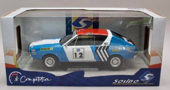 Renault 17 Gordini 1:18 Solido scale model car collectible