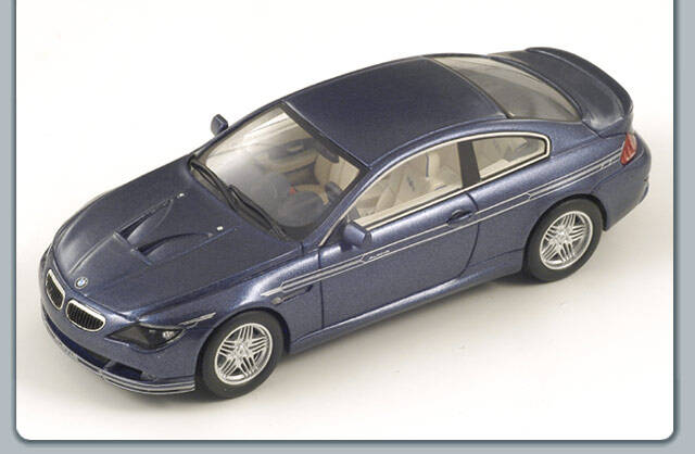 BMW alpina B6 S Coupe 2008 Met blue - Spark 1:43 Resin BMW alpina B6 S Coupe 2008 Met blue - Spark 1:43 Resin
