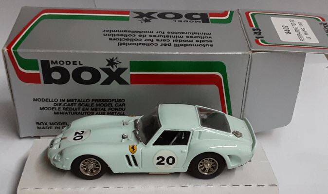 Ferrari 250 GTO 1962 Le Mans #20 Box 1:43 Diecast