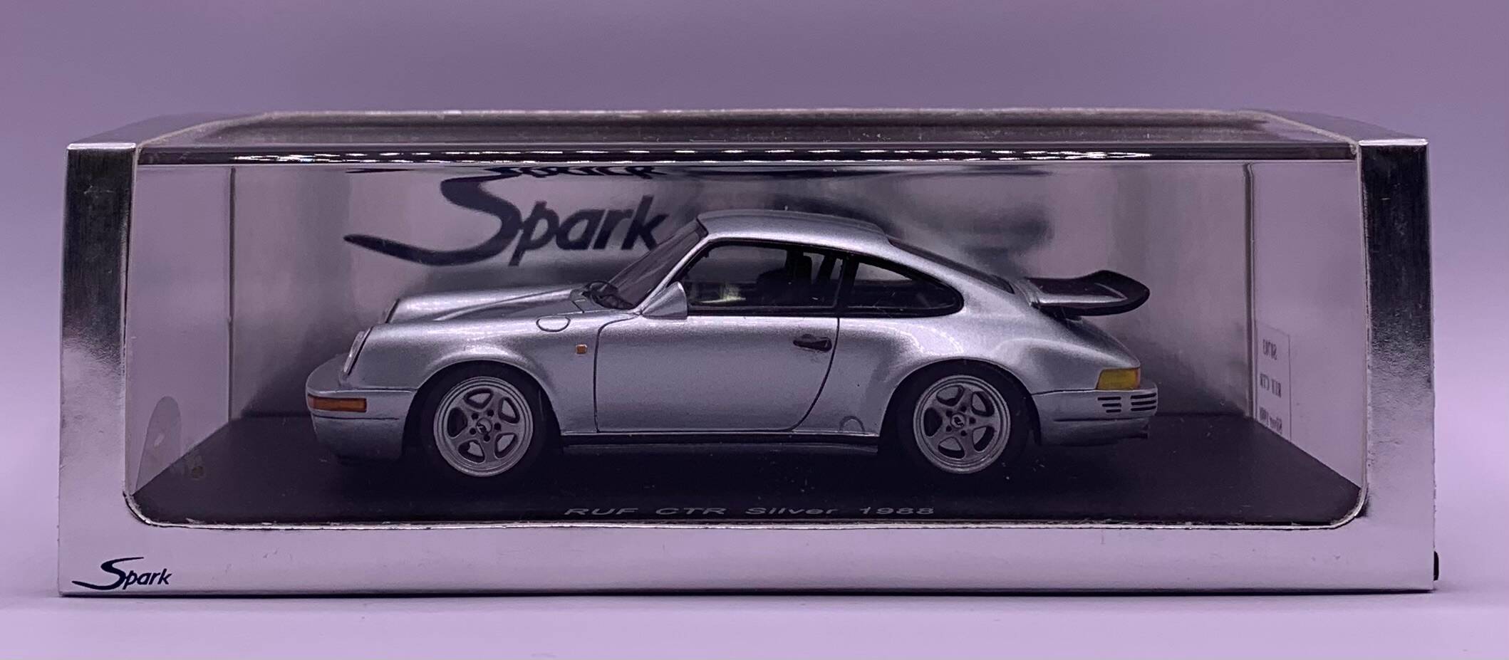 Porsche RUF CTR silver 1988 - Spark 1:43 Resin Diecast