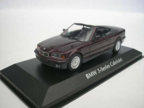 BMW M3 E36 cabriolet 1993 purple metallic Maxichamps 1:43 Diecast