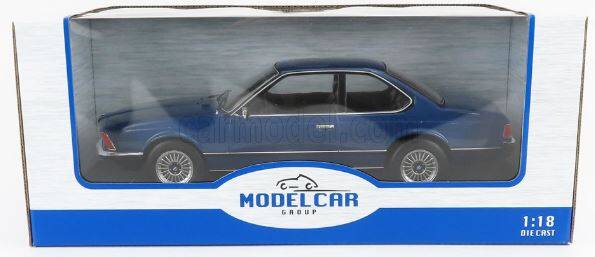 BMW 6 Series E24 1976 blue MCG 1:18 Diecast