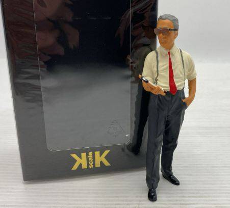 Figurine Enzo Ferrari 1:18 KK-Scale - Avec Planche à Pince, Métal Et Résine, Neuve