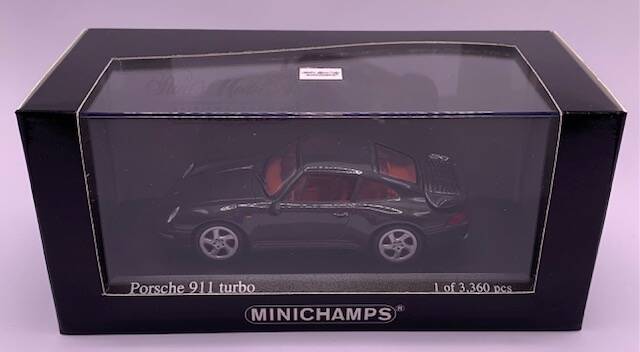 PORSCHE 911 TURBO 1995 BLACK - Minichamps 1:43 Diecast