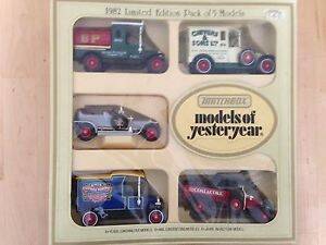 Models of Yesteryear 1982 Limited Edition Pack of 5 models Matchbox Diecast