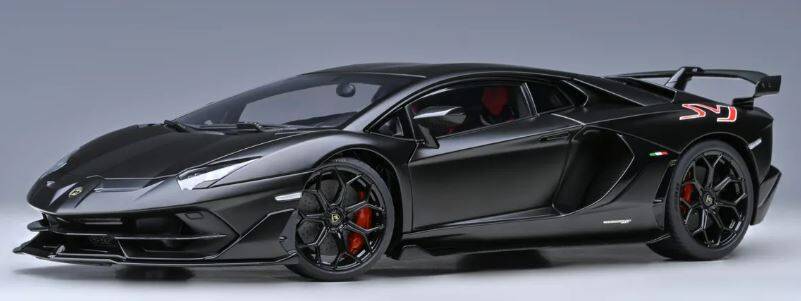 Lamborghini Aventador Svj Matte Black Autoart Model Eautomobilia The Online Division Of