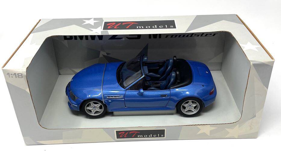 BMW Z3 1997 2.8 M Roadster blue - UT 1:18 Diecast - as is